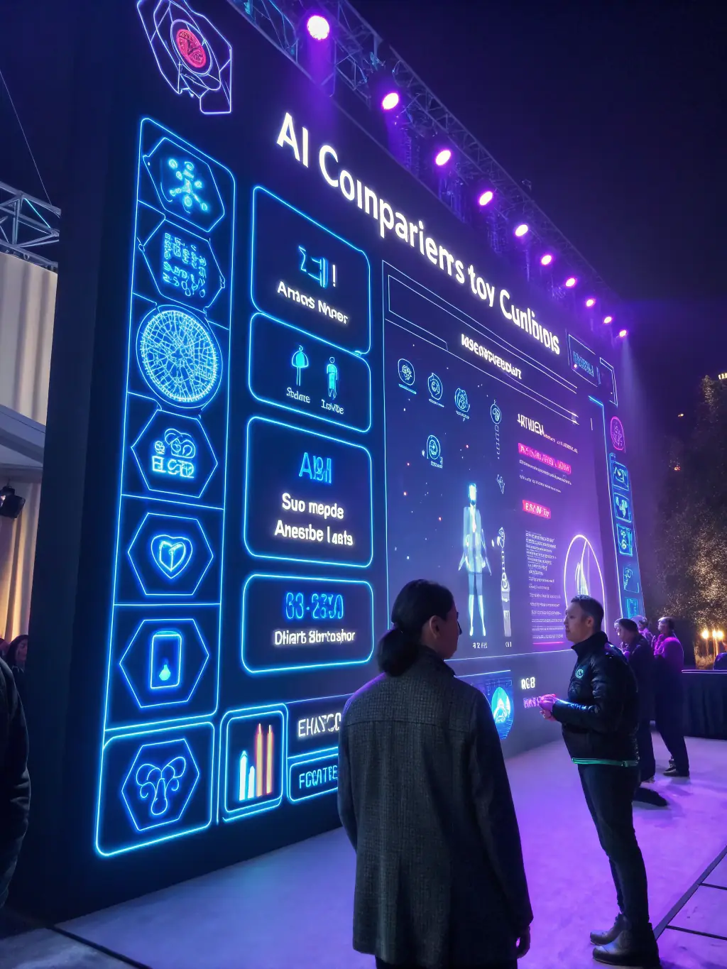 An image showing various code snippets and UI elements, representing the customization options available in Kimobu's AI solutions.